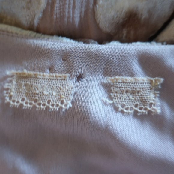 WOMENS HOLLY SHARP BLUSH NUDE FLORAL VELVET LONG SLEEVE MAXI DRESS M * - Picture 13 of 14